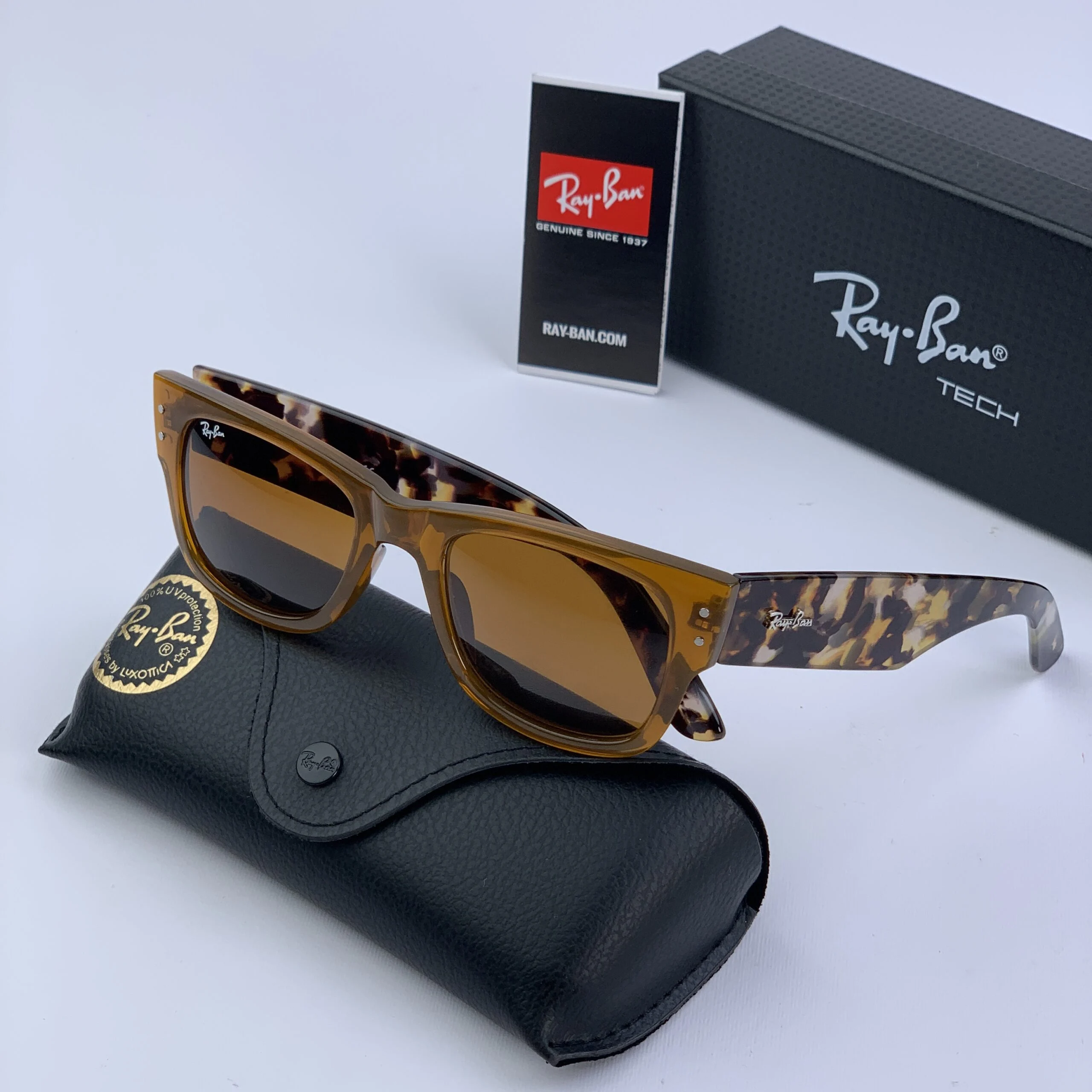 عینک آفتابی شیشه سنگ مگاویفر برند ریبن کد 840