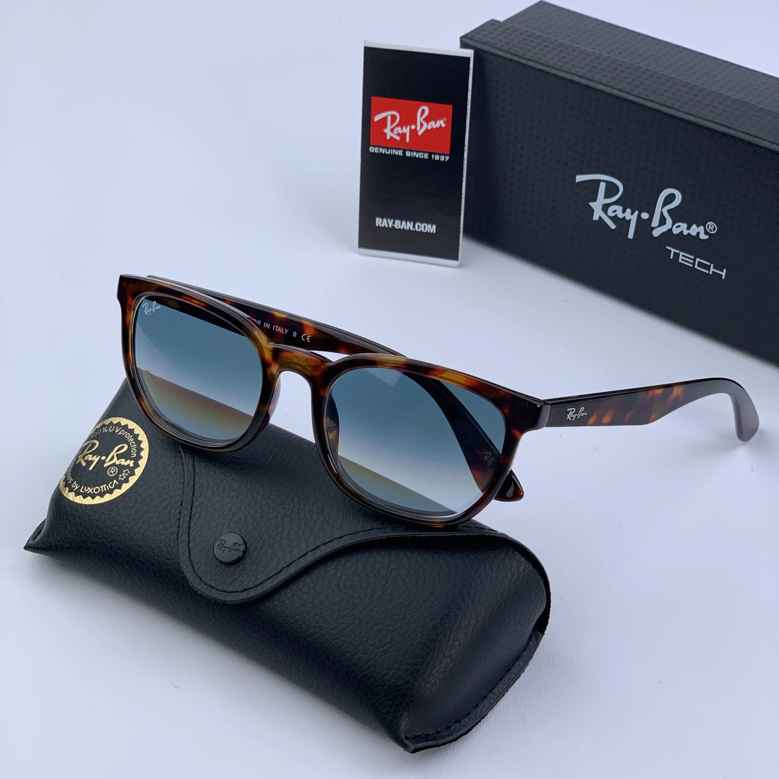 عینک آفتابی شیشه سنگ برند ریبن کد 901