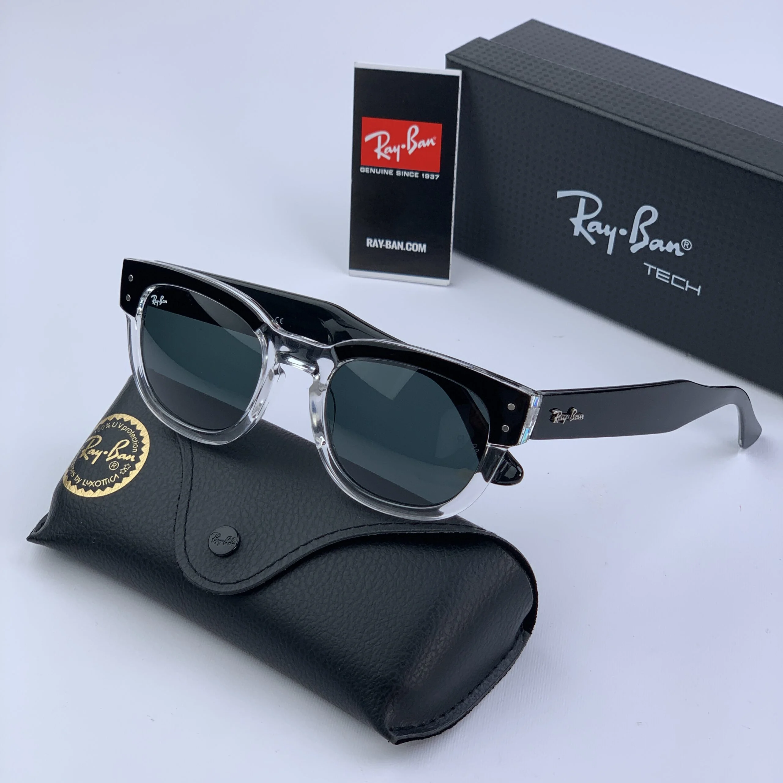 عینک آفتابی شیشه سنگ گرد برند ریبن کد 298