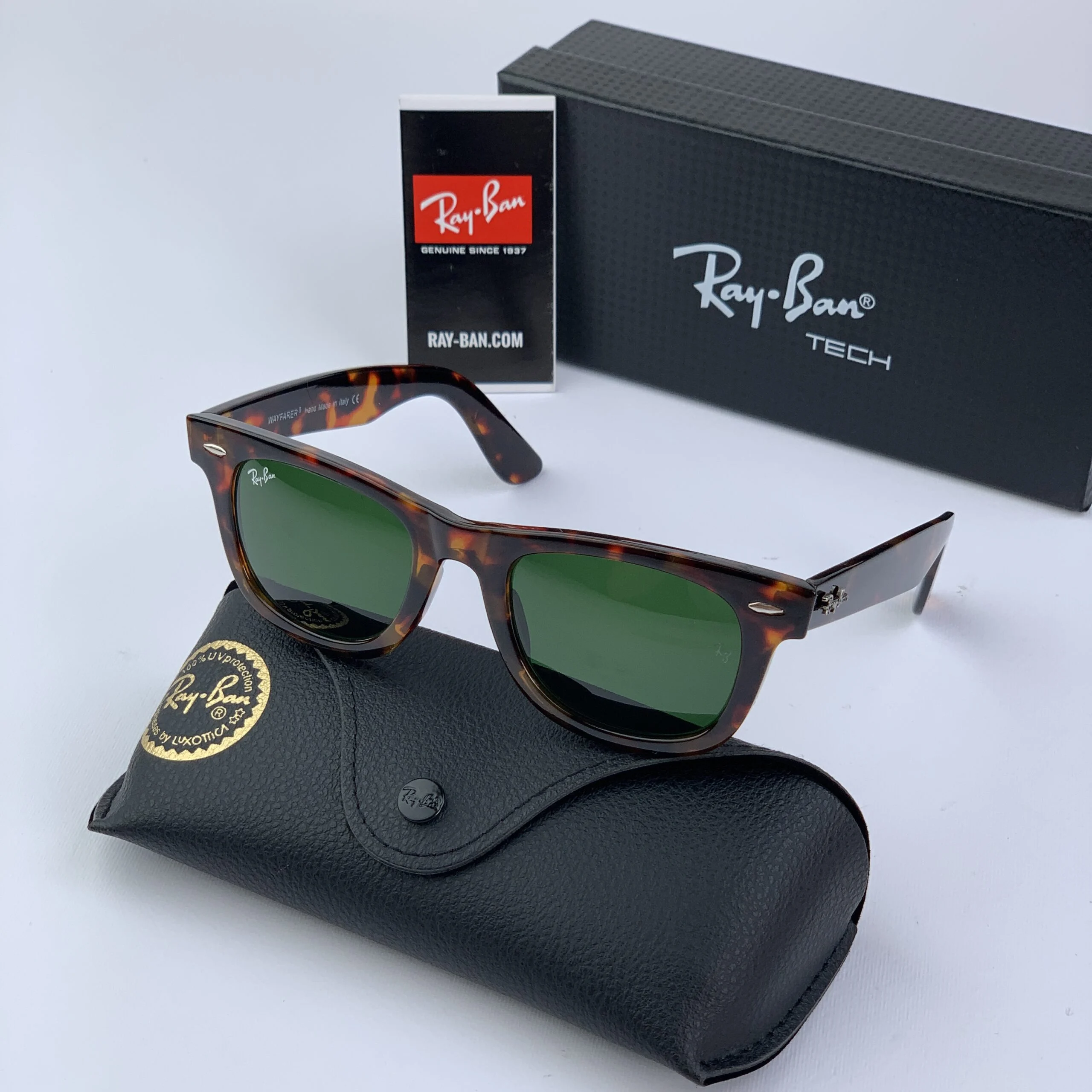 عینک آفتابی ریبن ویفر بوی فرند شیشه سنگ معروف ترین عینک دنیا کد 40