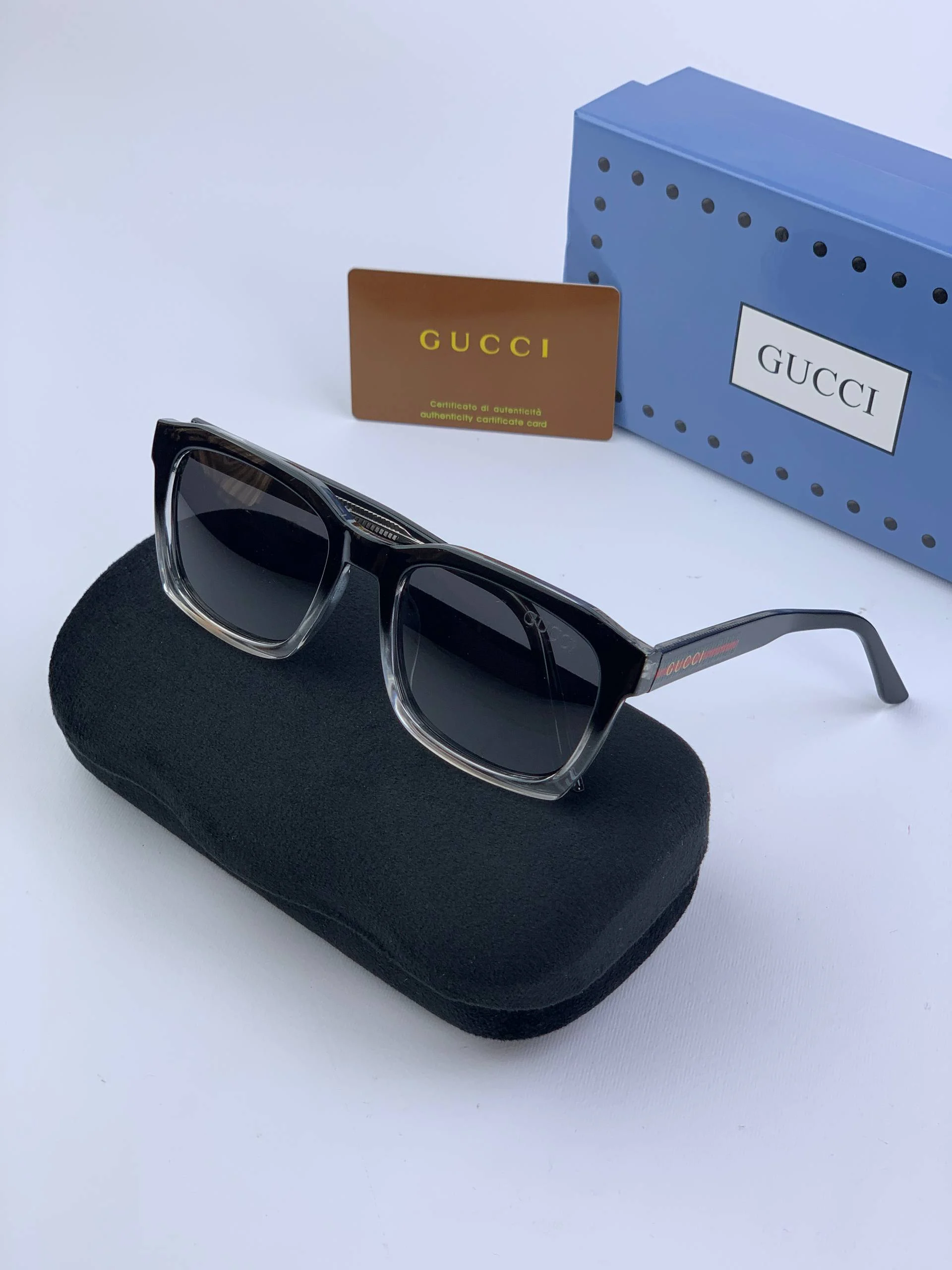 عینک آفتابی دسته سیم کشی پلاریزه برند گوچی کد 37